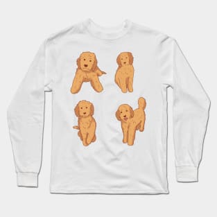 Cute Golden doodle pack Long Sleeve T-Shirt